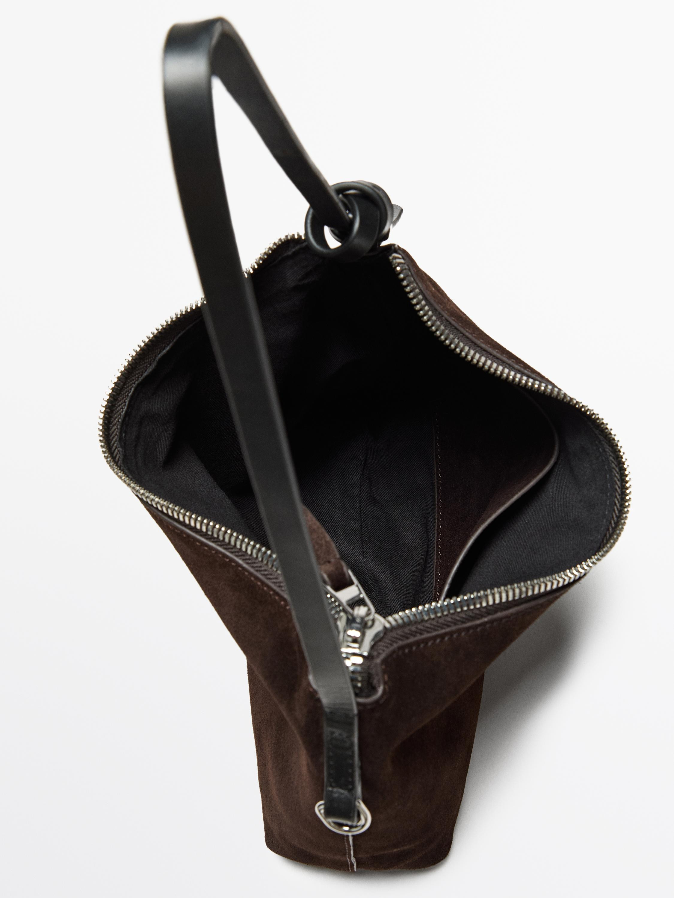 Small split suede leather bag £129.00 | Massimo Dutti UK