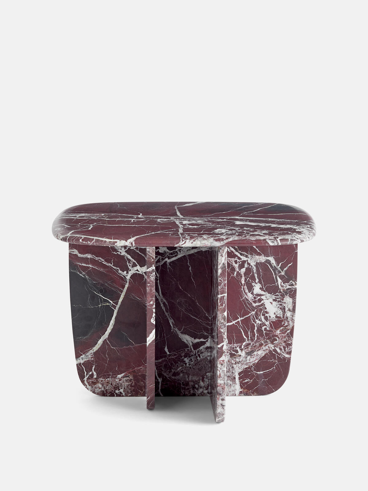 Fawsley Side Table, Rosso Levanto Marble | Soho Home Ltd