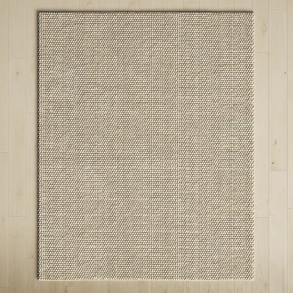 Elle Handmade Flatweave Beige Rug | Wayfair North America