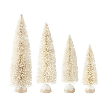 North Pole Trading Co. Yuletide Wonder White Sisal Christmas Tabletop Tree Collection | JCPenney