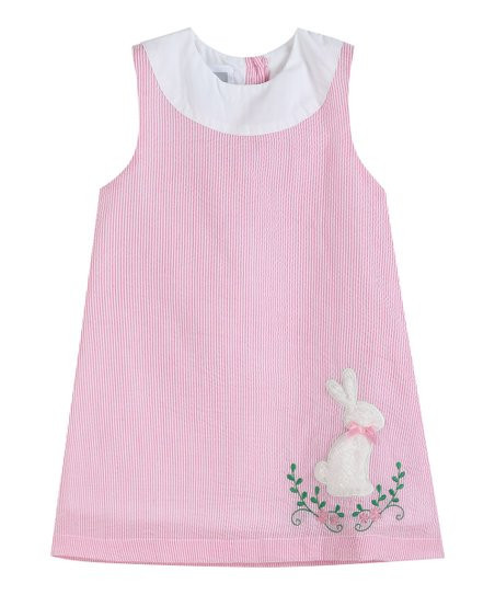 Lil Cactus Pink Fuzzy Easter Bunny Swing Dress - Infant | Zulily