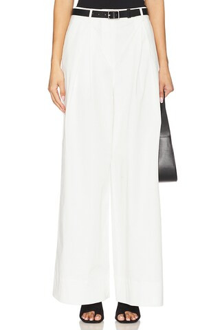 The Low Favorite Satin Pant in Ivory | Revolve Clothing (Global)