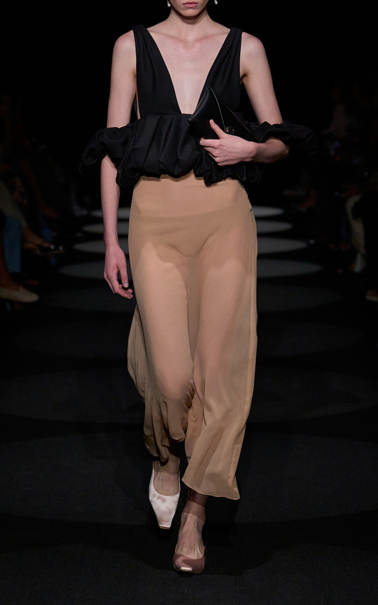 Dale Ruffled Wool-Silk Top | Moda Operandi (Global)