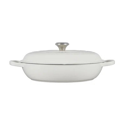 Le Creuset Signature Cast Iron Braiser, 5Qt., White | Perigold
