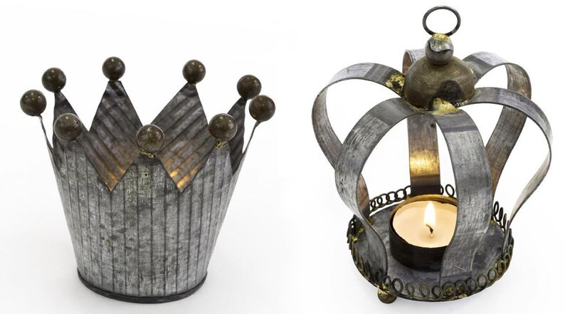 King & Queen Crowns  Tea Light Holder Set  Royal Candle  | Etsy Canada | Etsy (CAD)