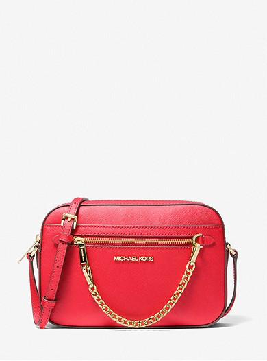 Jet Set Large Saffiano Leather Crossbody Bag | Michael Kors US