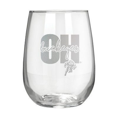 NCAA Ohio State Buckeyes The Vino Stemless 17oz Wine Glass - Clear | Target