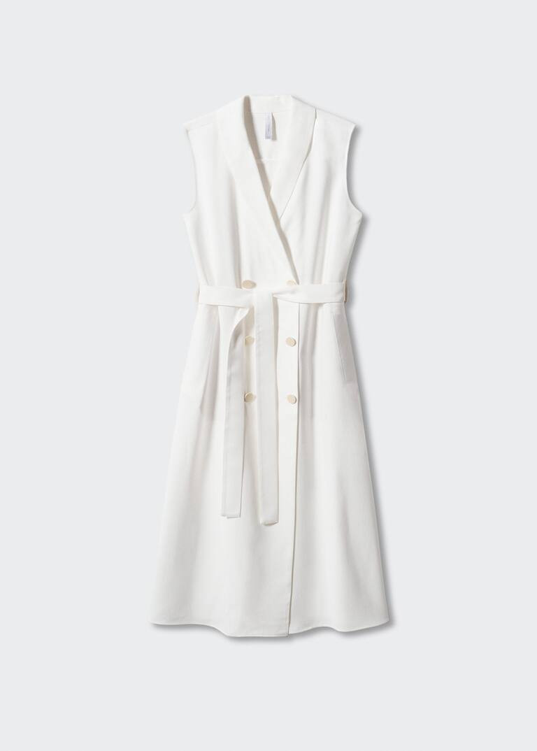 Buttoned wrap dress -  Women | Mango United Kingdom | MANGO (UK)