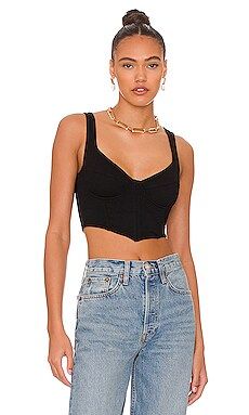superdown Jia Bustier Top in Black from Revolve.com | Revolve Clothing (Global)