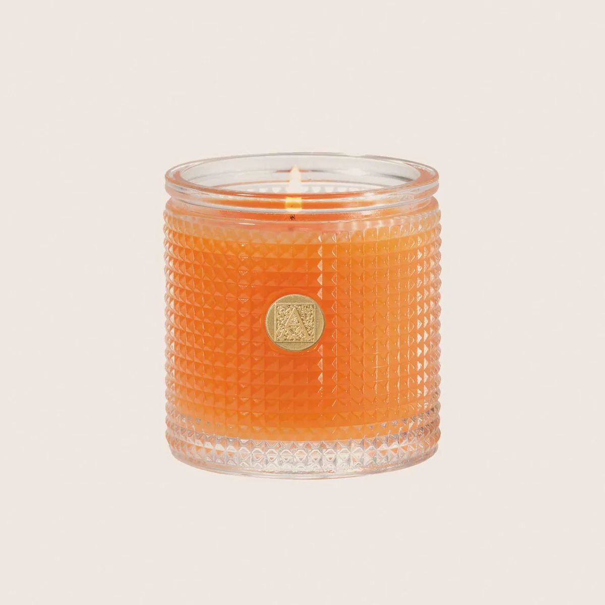 Valencia Orange  -  Textured Glass Candle Candle | Aromatique