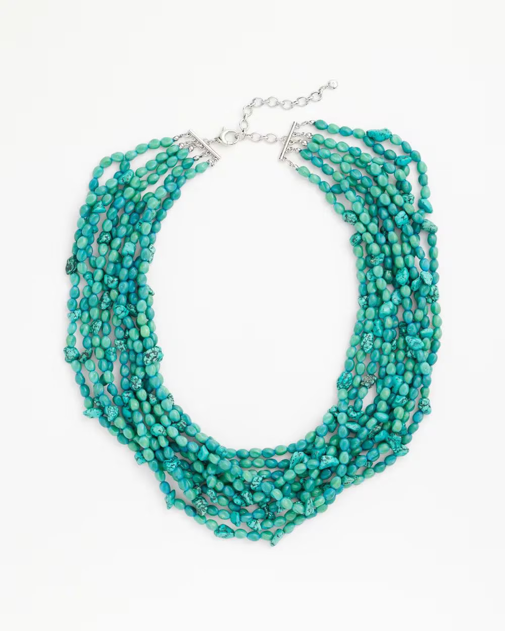 Turquoise Beaded Multi-Strand Bib Necklace | Chico's