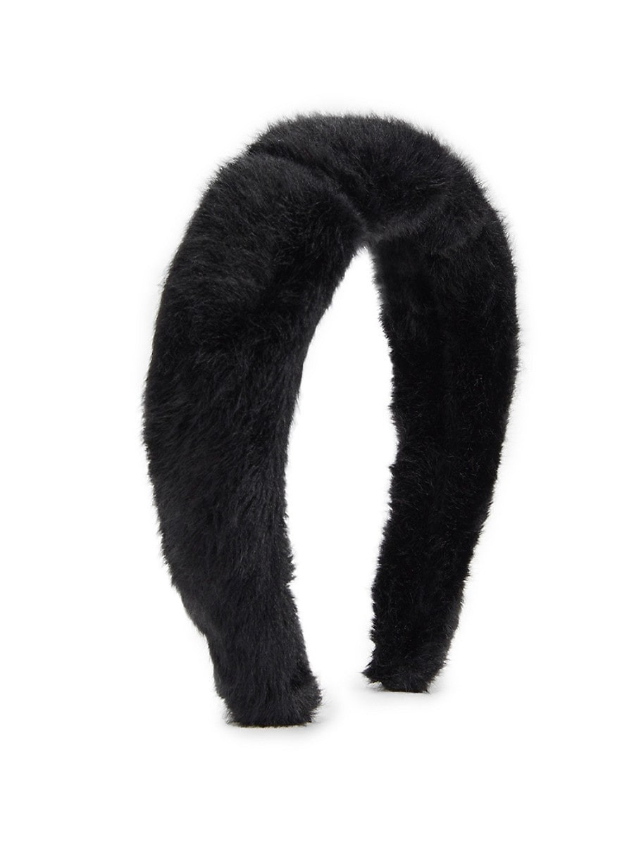 Surell Women's Faux Fur Headband - Black | Saks Fifth Avenue OFF 5TH