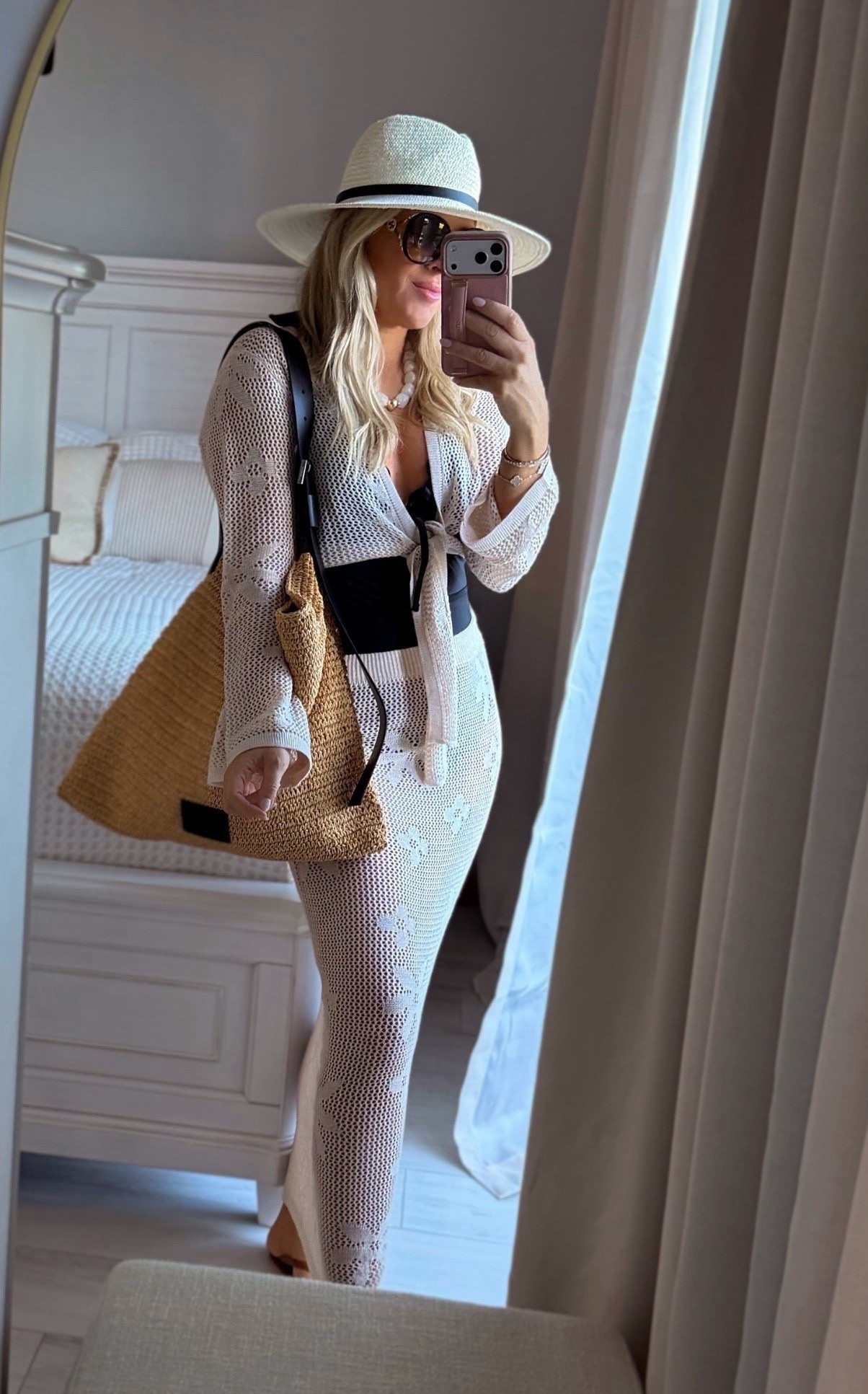 The viral coverup & loving the scallop edges on this suit! Both on sale today! Beach day with my crew🤍☀️! 

Swimsuit. Bathing suit. Cover up. Vacation outfits beach.

#LTKSwim #LTKTravel #LTKSaleAlert