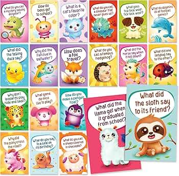 T MARIE 40 Funny Animal Joke Postcards with No Repeats - Humorous Bulk Thinking of You Postcards ... | Amazon (US)