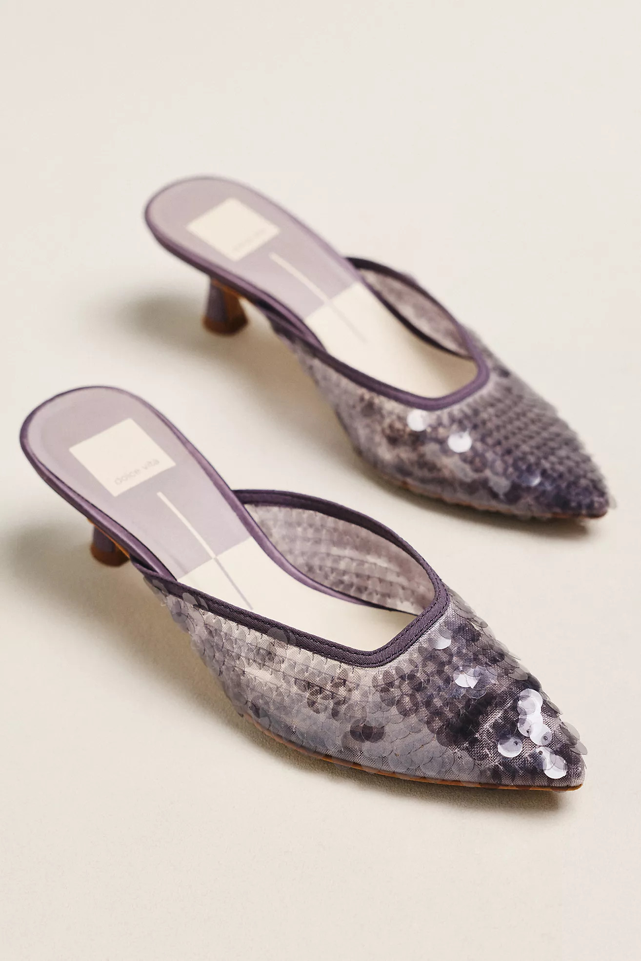 Dolce Vita Cleo Sequin Mule Heels | Anthropologie (US)
