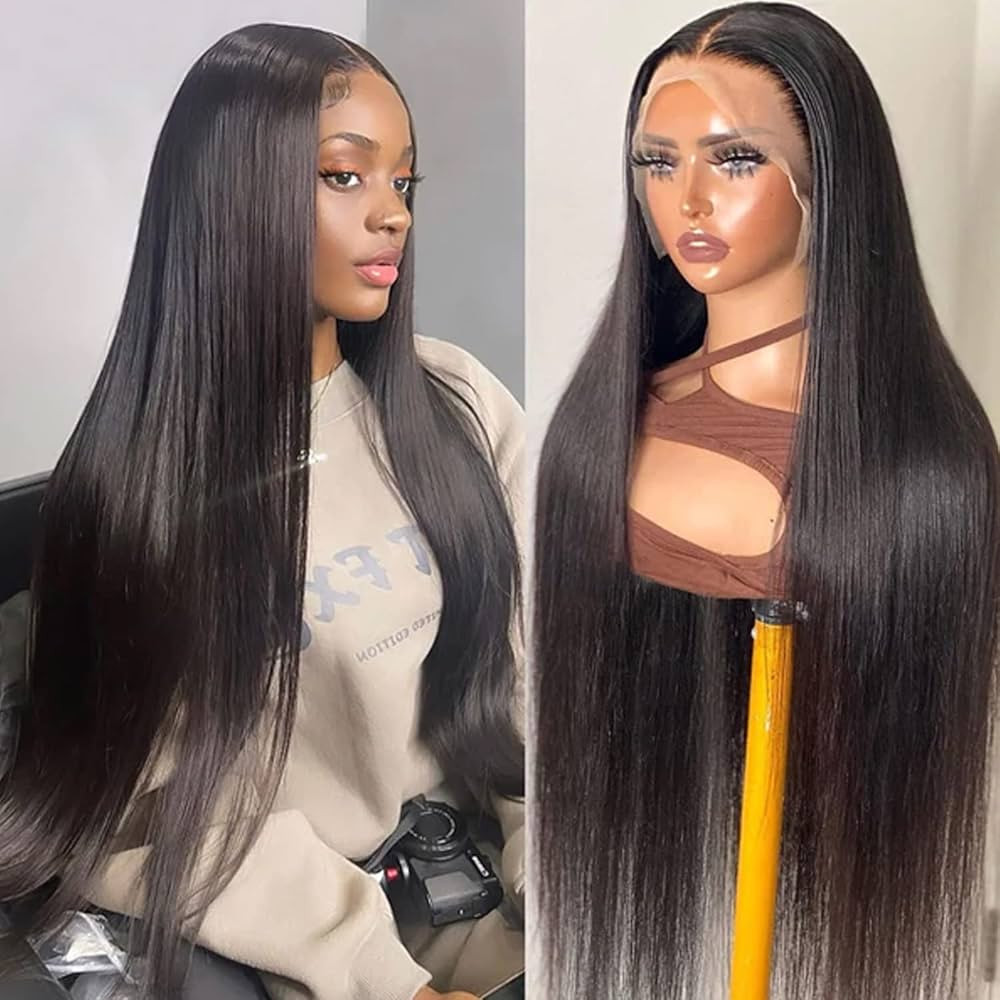 DULOVE Lace Front Wigs Human Hair 13x4 Straight HD Transparent Lace Front Wigs for Women Human Ha... | Amazon (US)