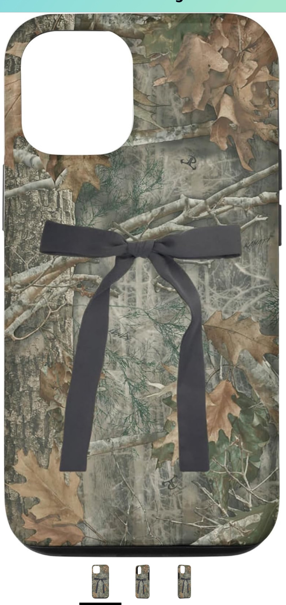 Camo phone case with bow!

#LTKfindsunder50