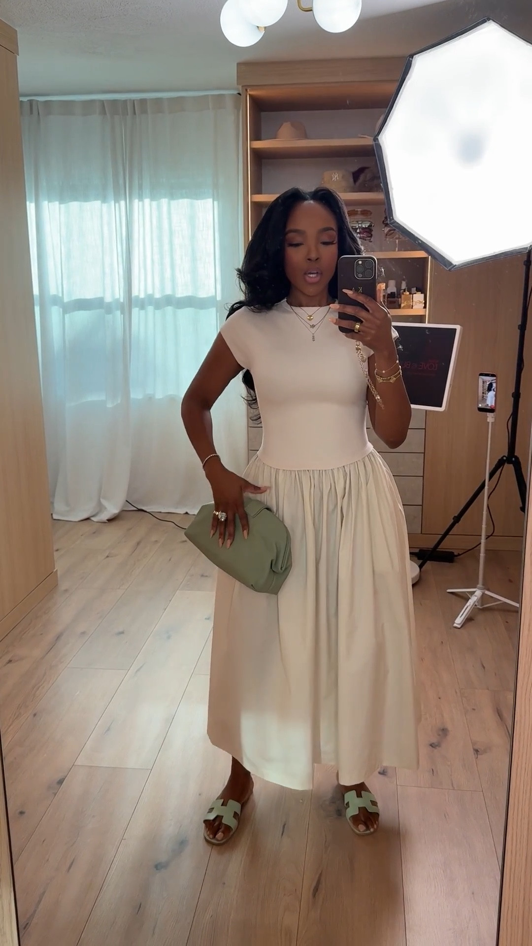 Scroll to shop this effortless neutral outfit featuring a soft fitted tee paired with a flowy cream midi skirt for an elevated everyday look. The relaxed silhouette and timeless neutral palette make this a versatile outfit you can style multiple ways through the season, making it a smart wardrobe staple where the cost per wear keeps dropping over time.

Perfect for brunch, vacation days, casual dinners, weekend errands, or elevated everyday outfits.

5'4" | 138 lbs | 34D bust | 27" waist | 40" hips

Follow me on Instagram and YouTube @kirasfashionfinds