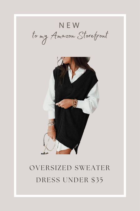 Amazon find // oversized sweater vest under $35 

#LTKunder50 #LTKSeasonal #LTKstyletip
