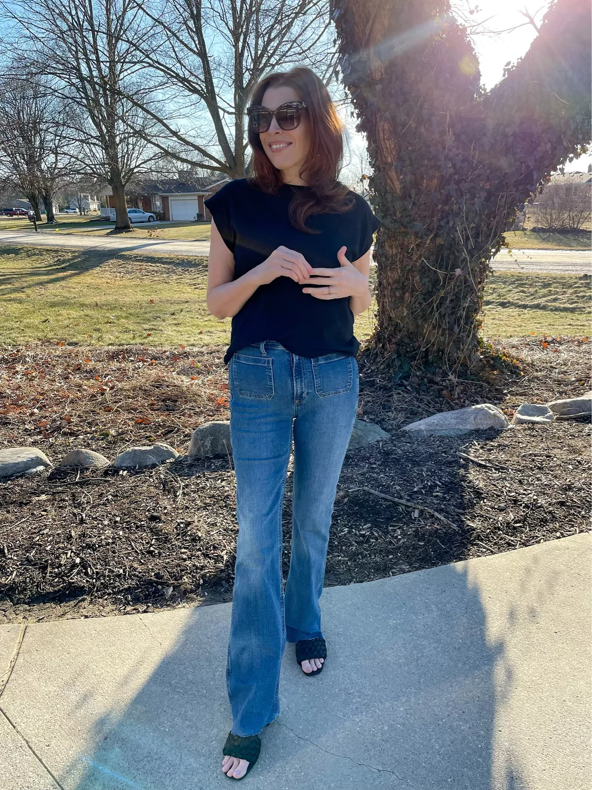 High Rise '70s Flare Jeans with Washwell