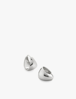 MONICA VINADER - Tapered sterling silver huggie earrings | Selfridges.com | Selfridges