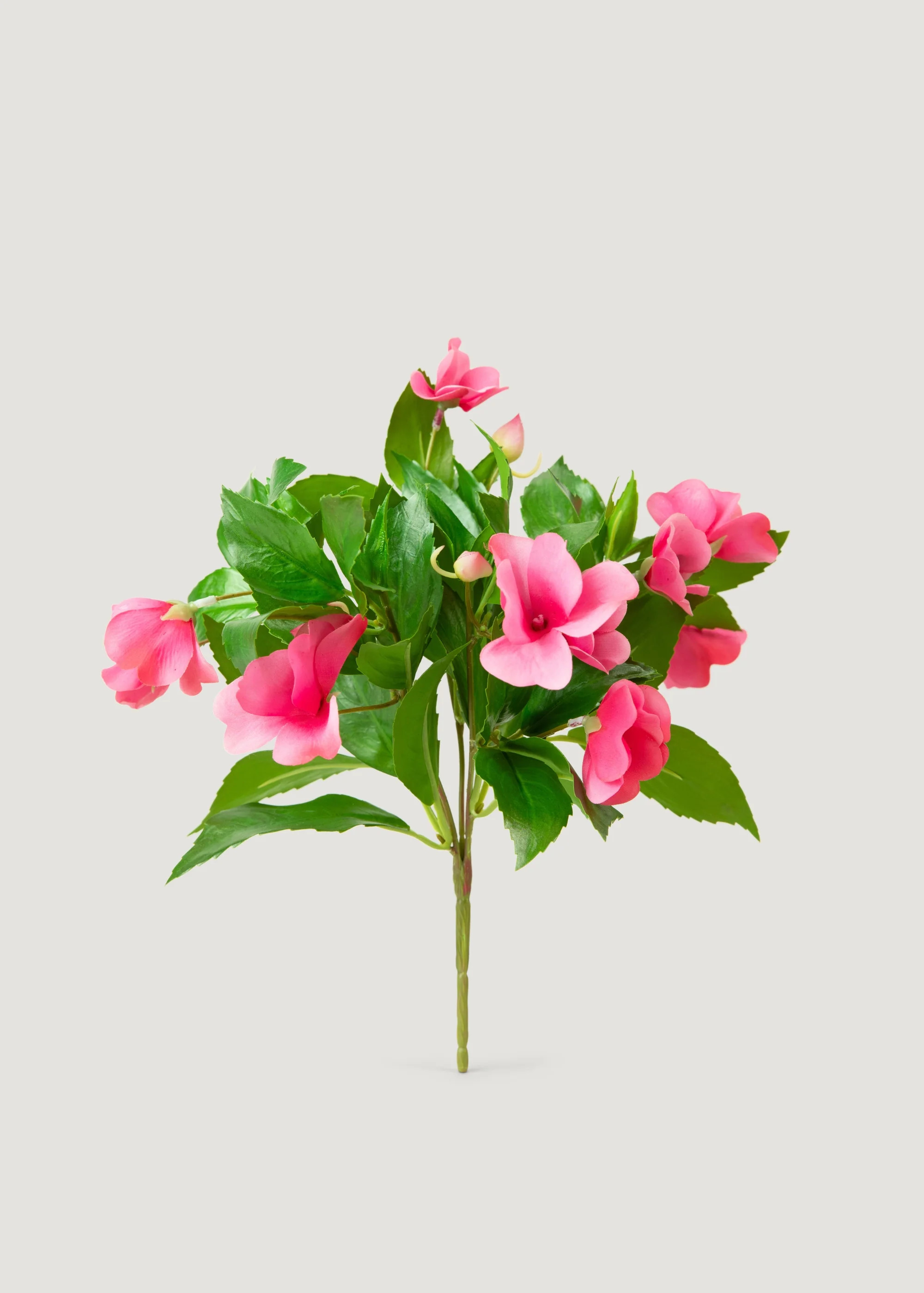 Pink Impatiens Bush | UV Treated Fake Indoor/Outdoor Flowers | Afloral | Afloral