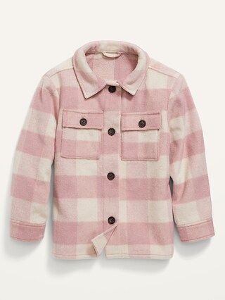 Plaid Textured Shacket for Girls | Old Navy (US)