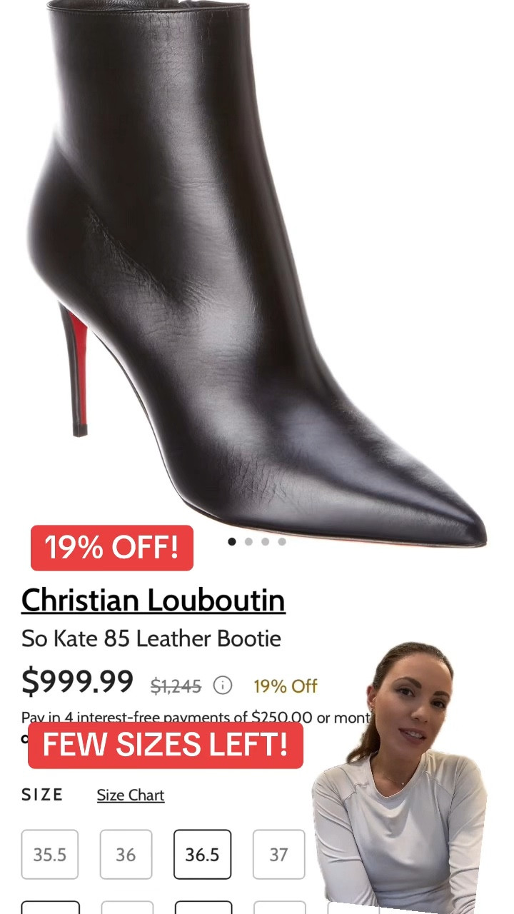 Christian Louboutin sale! 19% off So Kate boots! 

#LTKShoeCrush #LTKSaleAlert #LTKFallSale