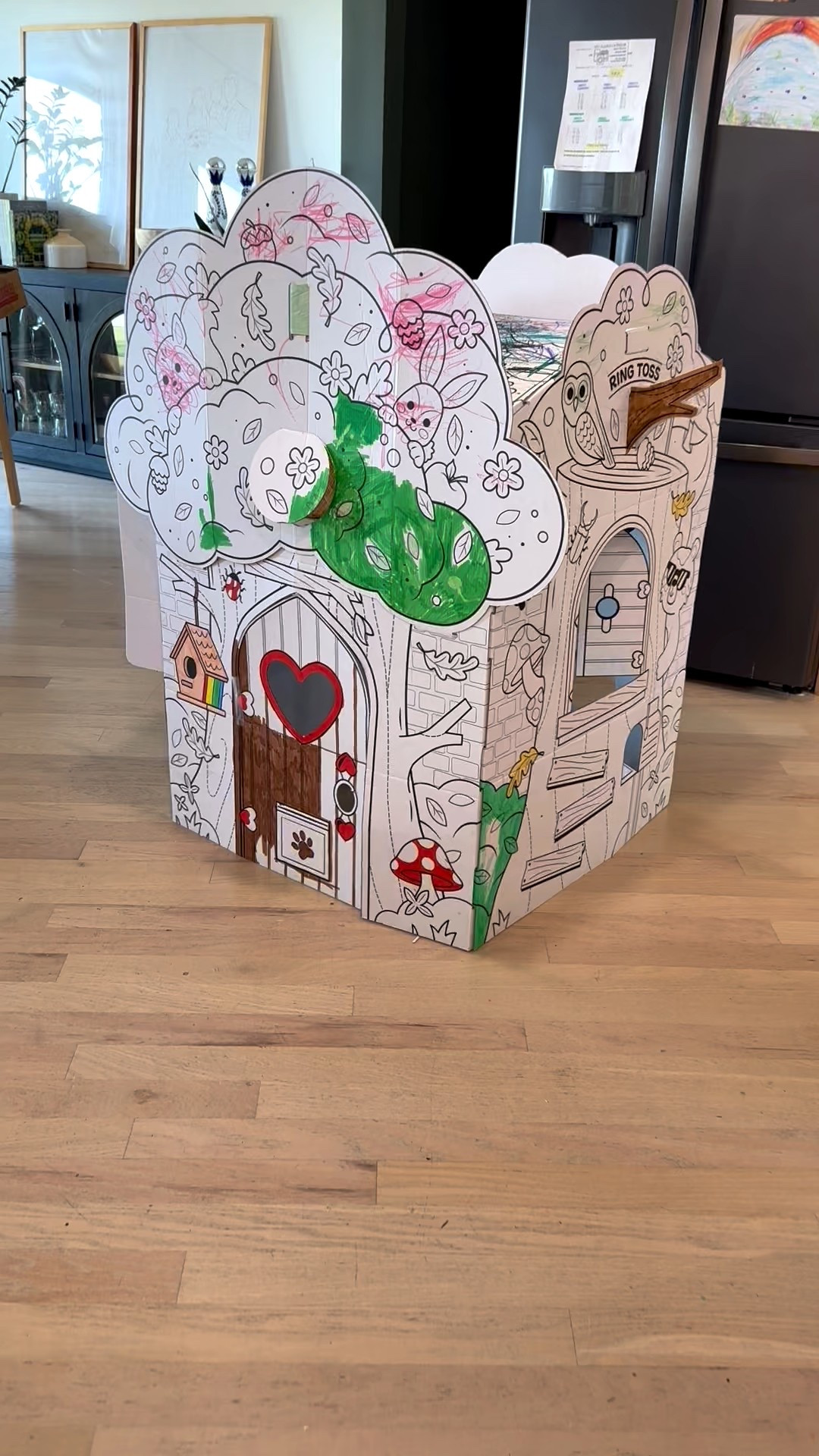 This cardboard house has kept all 4 of my kids so busy. Even my 9 and 6 year old have loved color it. (Clearly not finished) It’s on sale AND they have a cute Christmas one I think I’m going to get also! 

#LTKHoliday #LTKKids #LTKSaleAlert