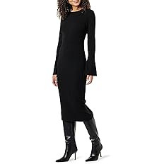 The Drop Women's Fernanda Bell Sleeve Ribbed Sweater Dress | Amazon (US)