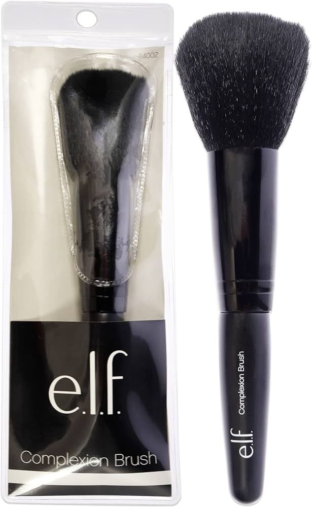e.l.f. Cosmetics Complexion Brush for Flawless Makeup Application, Cruelty-Free Synthetic Taklon ... | Amazon (US)