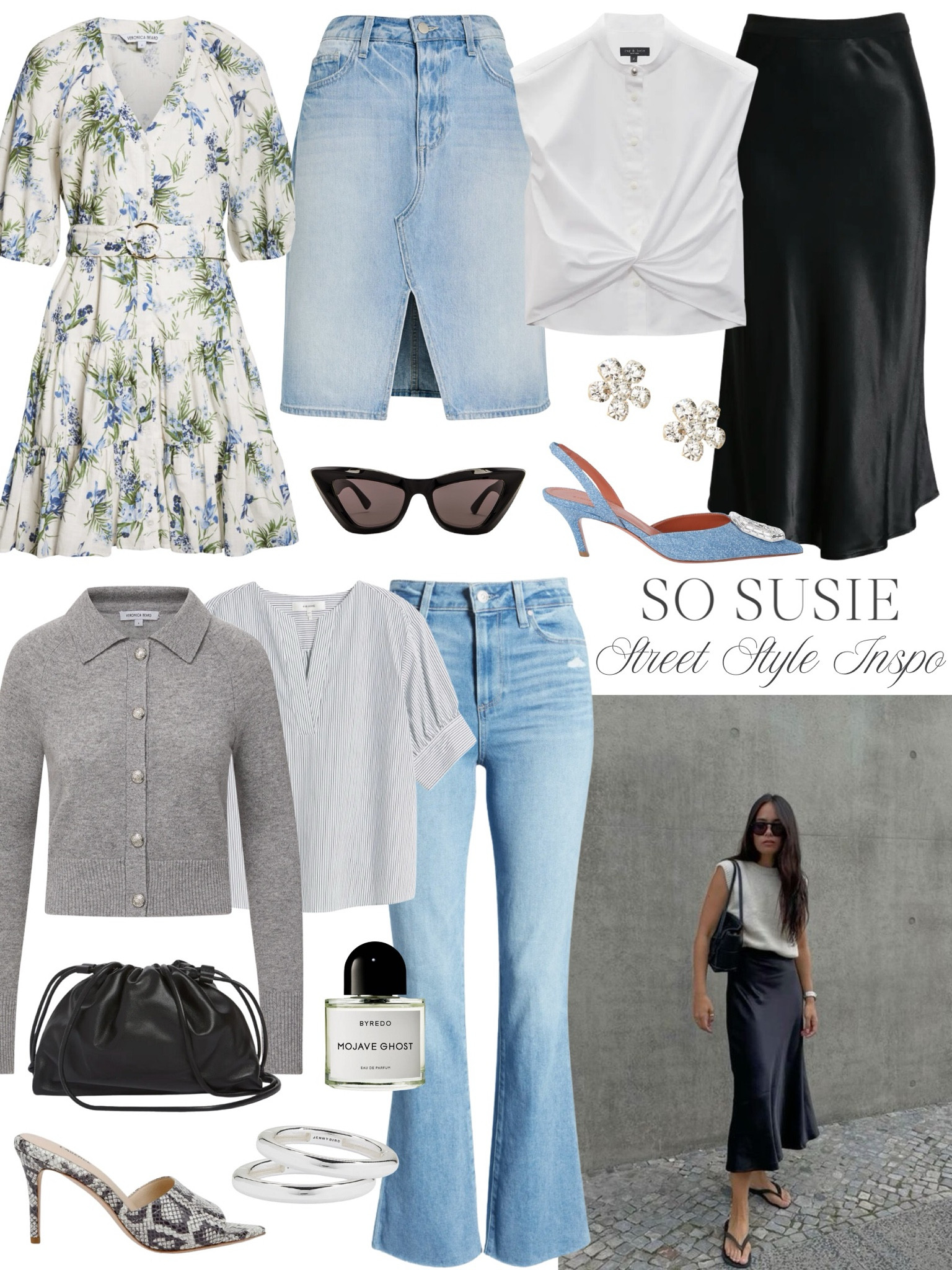 This color combination is always a hit no matter what time of year! These denim slingback heels have been a staple in my closet, and I've worn them with many different dresses and outfits over the years. They look especially good with this new Rails slip skirt and simple Rag & Bone white blouse. Another fave is this Frame striped Poplin top that is easily one of my most-worn blouses.  

#LTKSeasonal #LTKSummerSales #LTKStyleTip