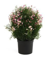 outdoor safe uv resistant faux gypsophila floral arrangement | TJ Maxx