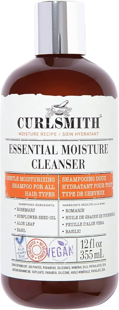 CURLSMITH - Essential Moisture Cleanser, Gentle Nourishing Shampoo for Wavy, Curly and Coily Hair... | Amazon (US)