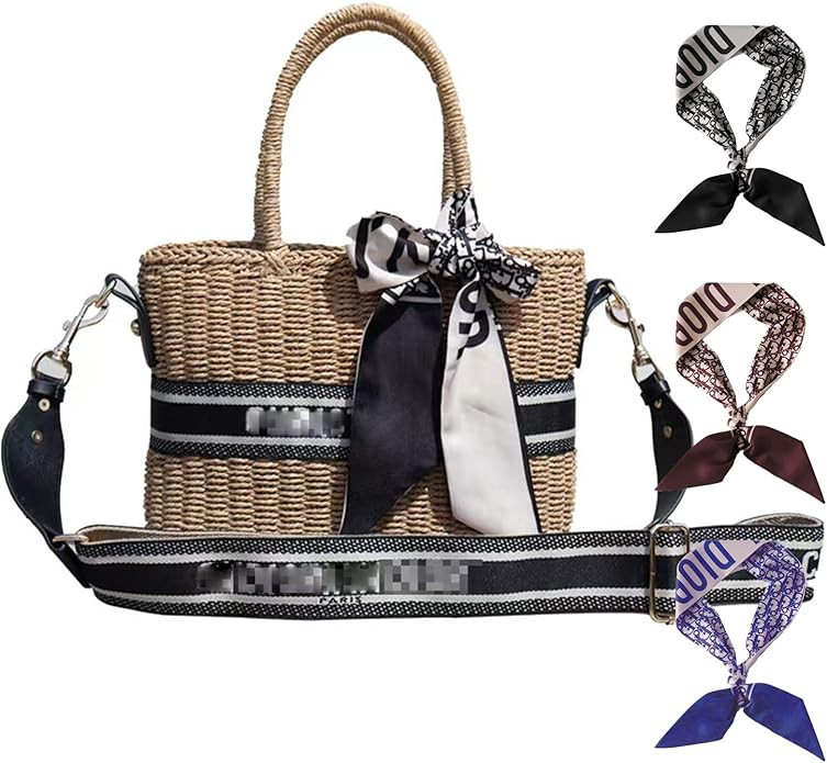 Straw Bags for Women Beach,Straw Bag, Woven Handbag | Amazon (US)