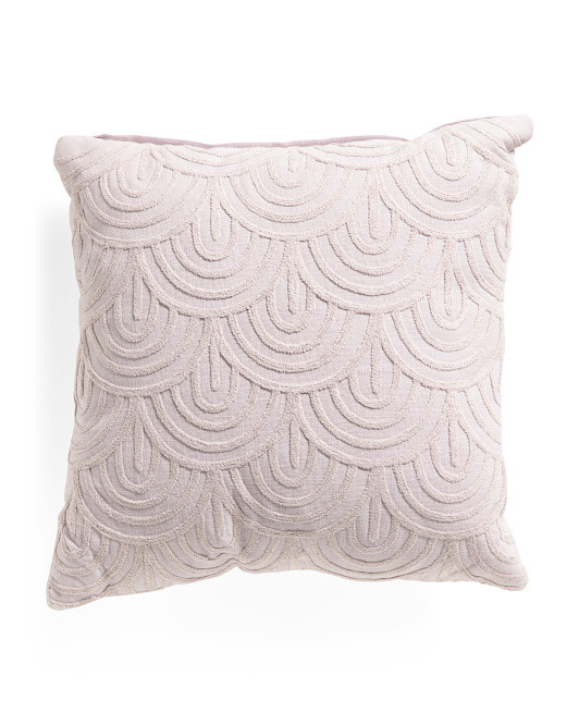 22x22 Modern Curved Chenille Pillow | TJ Maxx