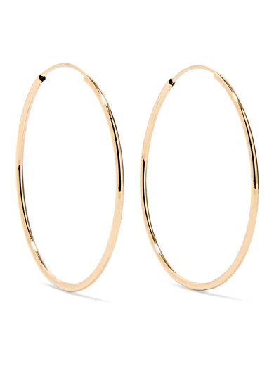 Infinity 14-karat gold hoop earrings | NET-A-PORTER (US)