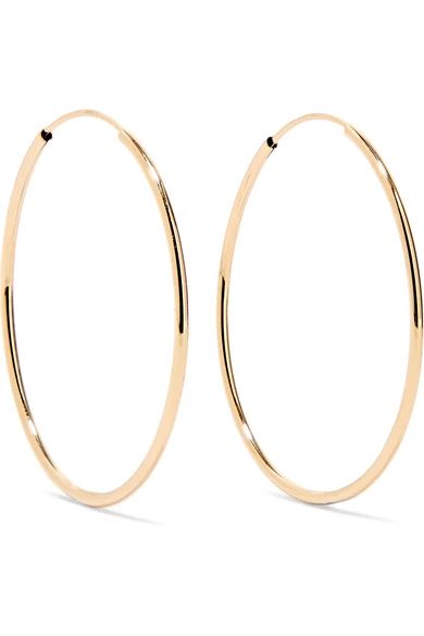Infinity 14-karat gold hoop earrings | NET-A-PORTER (US)