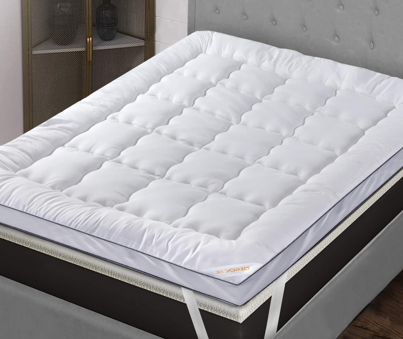 Bedorzo® Mattress Topper Double Bed, 4 Inch/10cm Thick, Extra Deep & Super Soft Double Mattress ... | Amazon (UK)