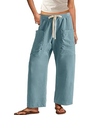 Panadila Women Wide Leg Pants Drawstring Barrel Sweatpants Baggy Cargo Pants Lounge Trousers with... | Amazon (US)