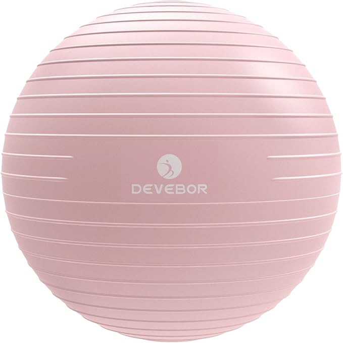 DEVEBOR Exercise Ball for Yoga Balance Fitness Stability Workout Guide, Professional Grade Extra ... | Amazon (US)