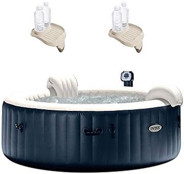 Intex 28409E PureSpa 6 Person Home Outdoor Inflatable Portable Heated Round Hot Tub Spa 85-inch x... | Amazon (US)