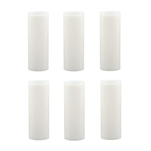 3.5 Inch Tall White Plastic Candle Covers Sleeves,Chandelier Socket Sleeves,Candelabra Base E12 S... | Amazon (US)
