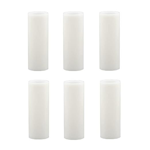 3.5 Inch Tall White Plastic Candle Covers Sleeves,Chandelier Socket Sleeves,Candelabra Base E12 S... | Amazon (US)