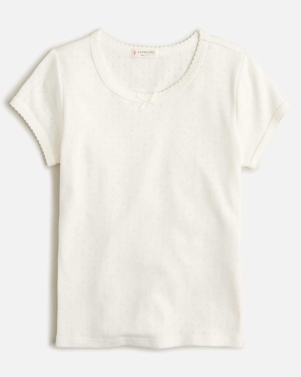 Girls' pointelle T-shirt | J.Crew US
