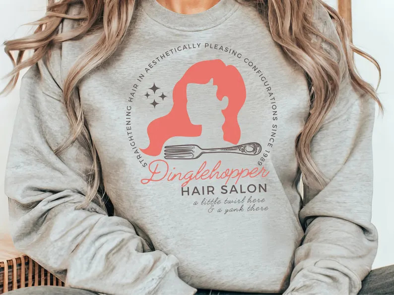 Little Mermaid Unisex Crewneck, Dinglehopper Hair Salon - Etsy | Etsy (Global)