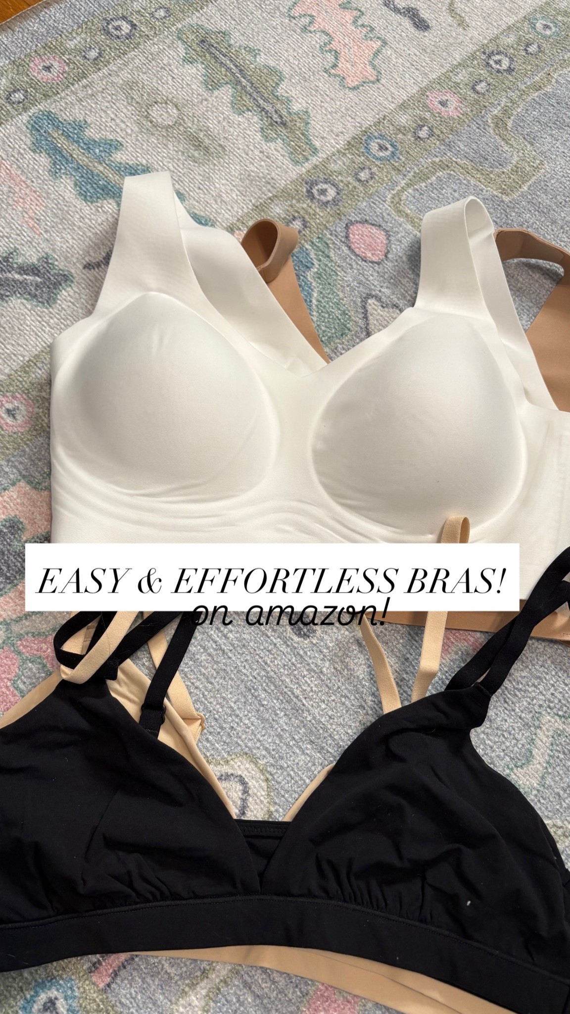Easy and effortless bras from Oeak! Both under $20 on Amazon!