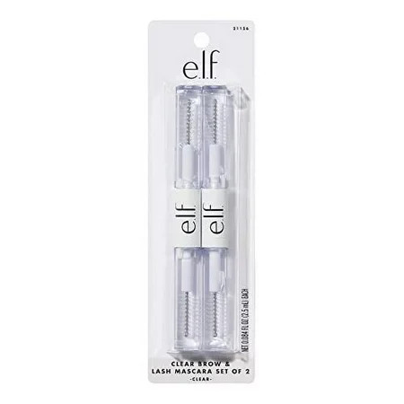 e.l.f. Clear Lash & Brow Mascara 2-Pack Conditioning Clear Brow & Lash Gel For Grooming Defining & Separating Long-Lasting Vegan & Cruelty-Free | Walmart (US)
