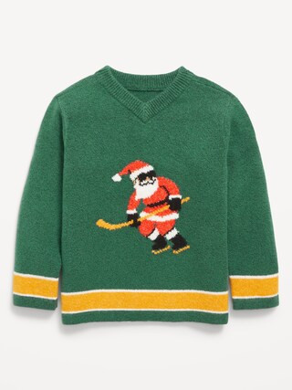 SoSoft V-Neck Graphic Sweater for Toddler Boys | Old Navy (US)