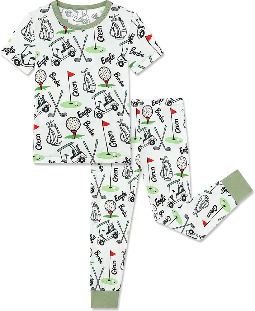 Kids 2-Piece So Soft Playtime Set–Lightweight Viscose from Bamboo Short Sleeve Top&Leggings for... | Amazon (US)